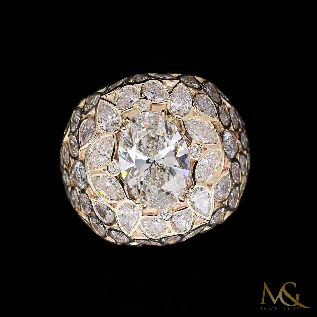 Men's Diamond Ring | R90190 | 10K Yellow Gold