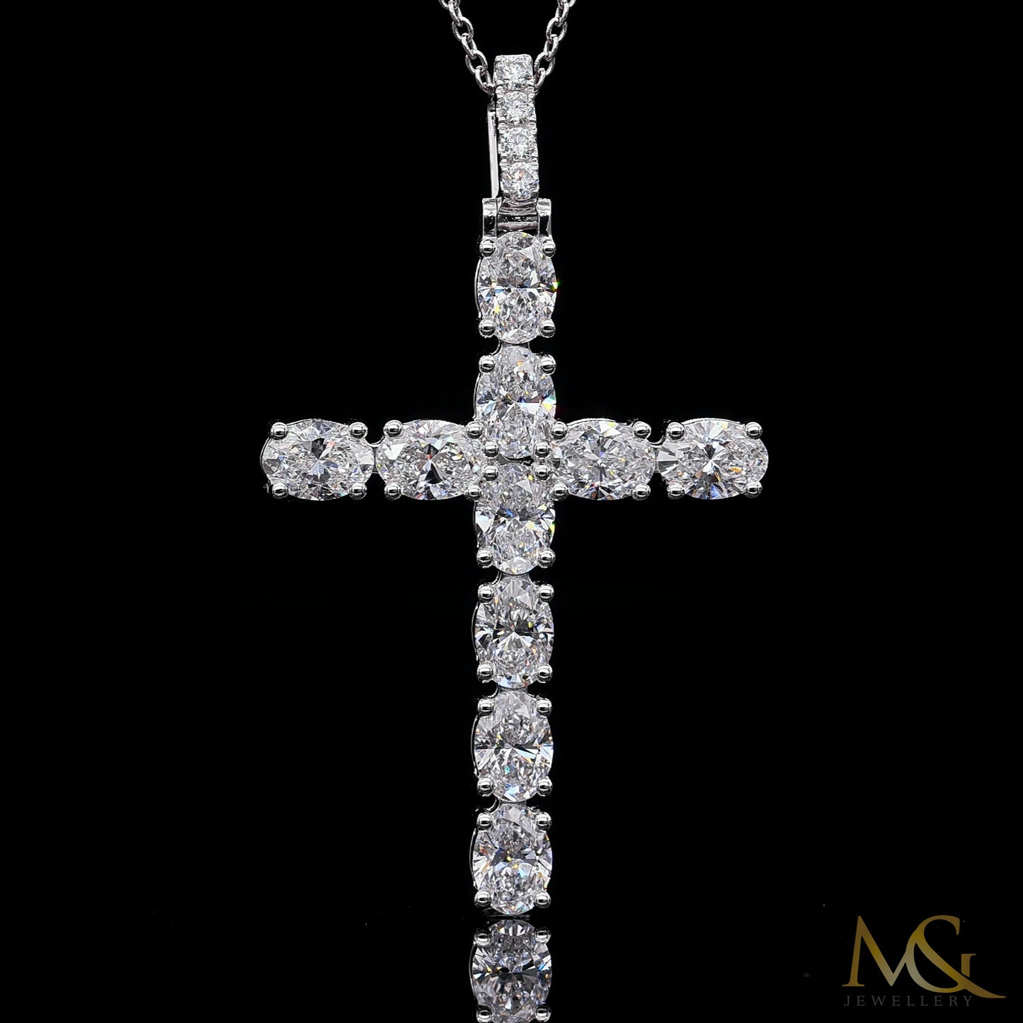 Diamond Cross Pendant P0795 - View 2