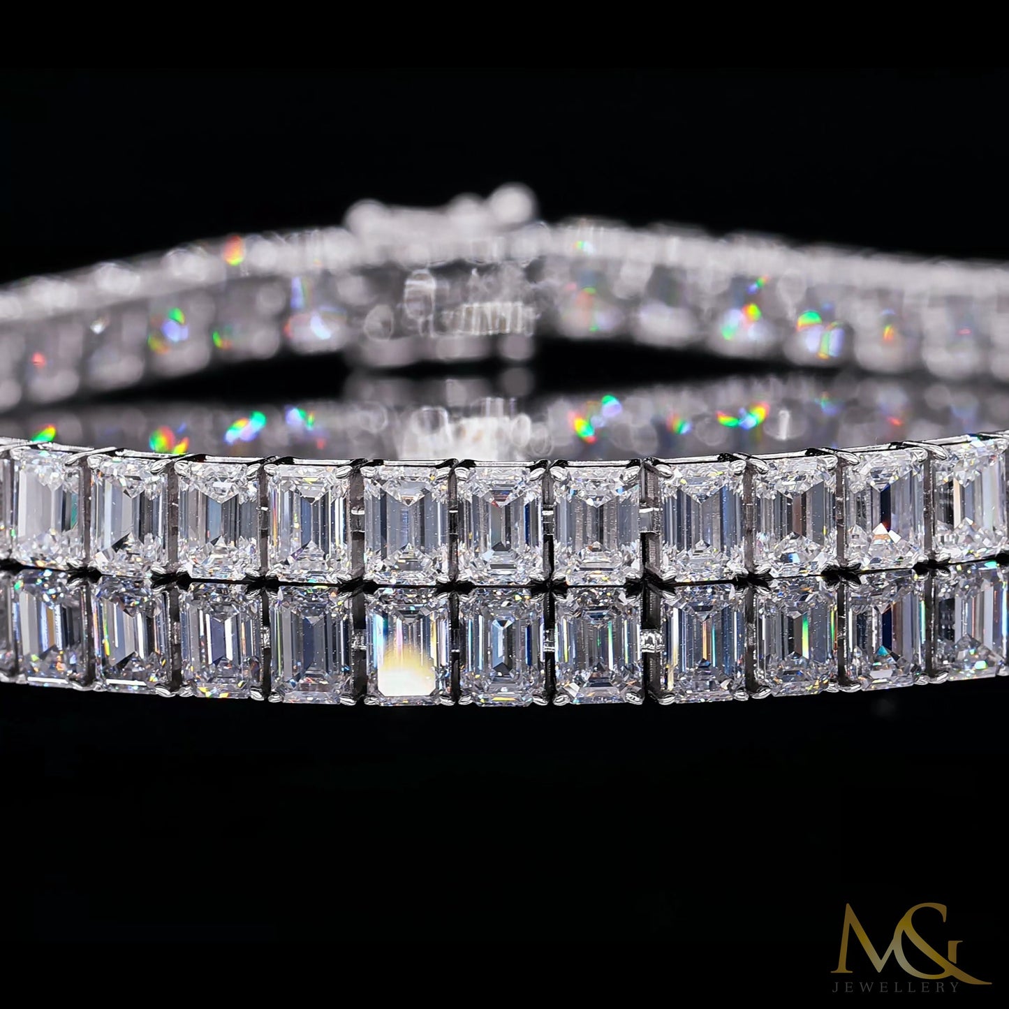 Lab-Grown Diamond Tennis Bracelet | B0731 | 14K White Gold