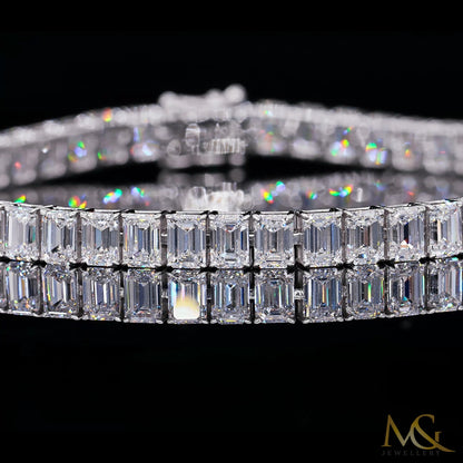 Lab-Grown Diamond Tennis Bracelet | B0731 | 14K White Gold
