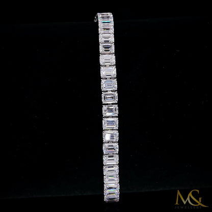 Lab-Grown Diamond Tennis Bracelet | B0731 | 14K White Gold