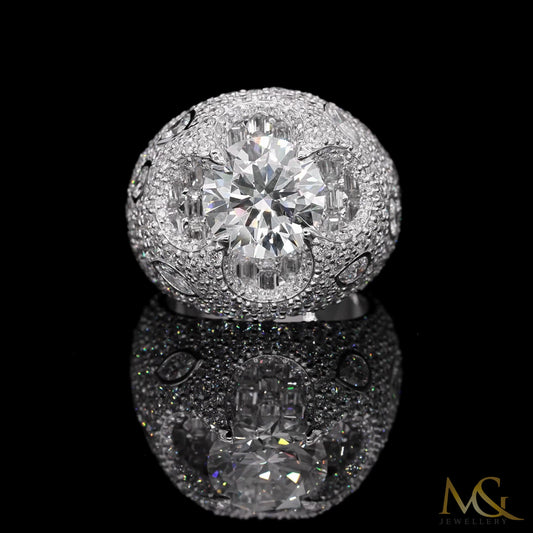 Men's Diamond Ring | MG24-1004 | 10K White Gold