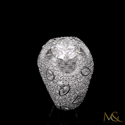 Men's Diamond Ring | MG24-1004 | 10K White Gold