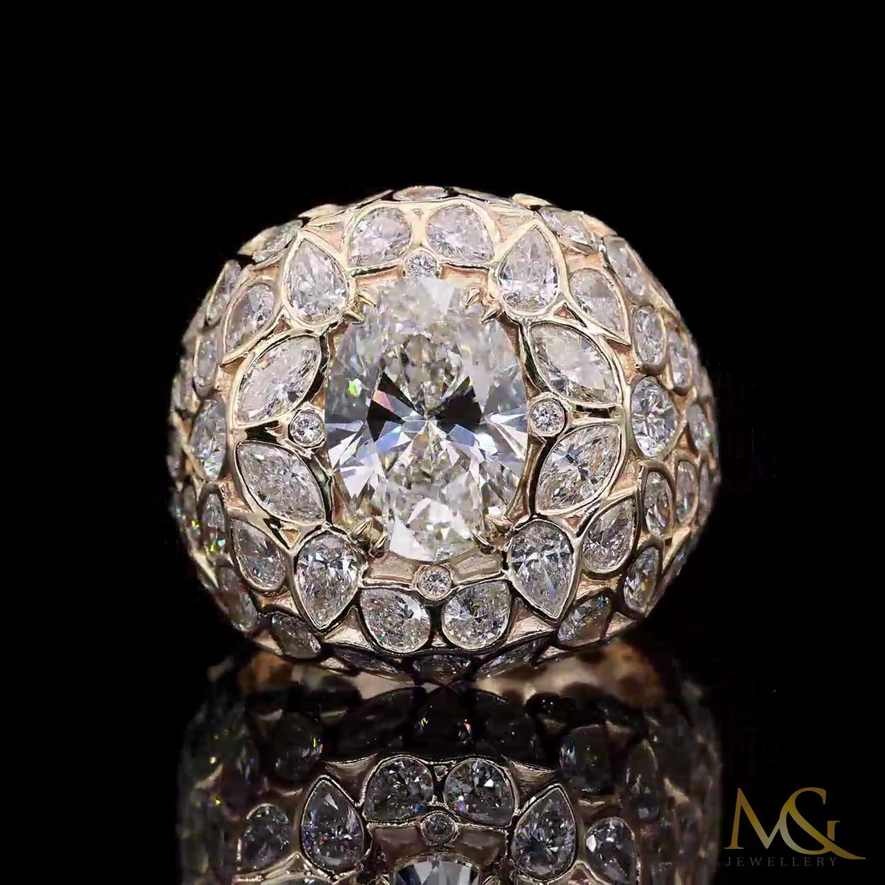 Men's Diamond Ring | R90190 | 10K Yellow Gold