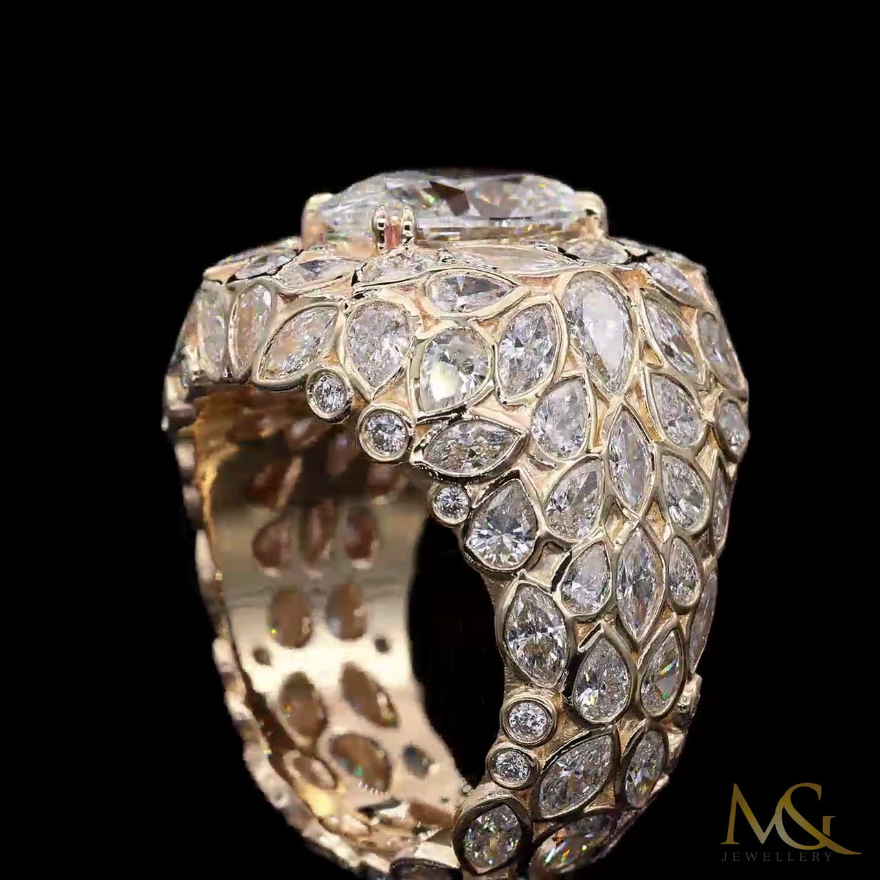 Men's Diamond Ring | R90190 | 10K Yellow Gold