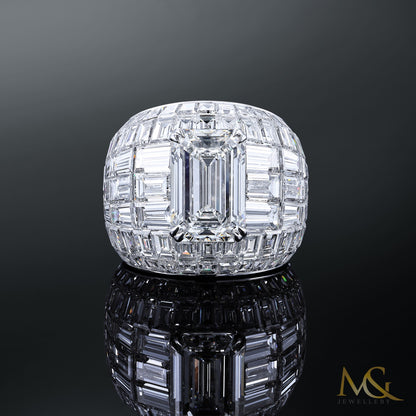 Invisible Cut Diamond Ring — 14K Gold | IGI Certified | A-R03011