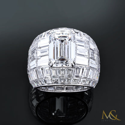 Invisible Cut Diamond Ring — 14K Gold | IGI Certified | A-R03011