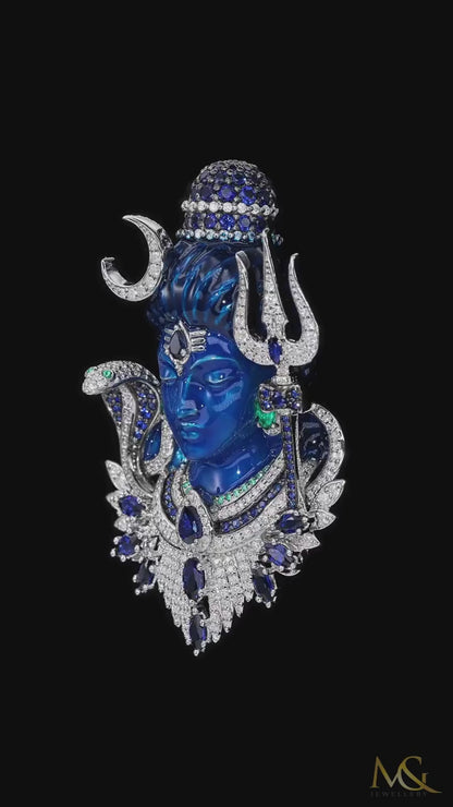 Lord Shiva enamel brooch video